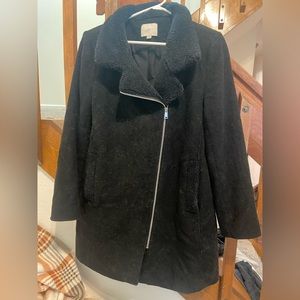 Loft Black Pea coat